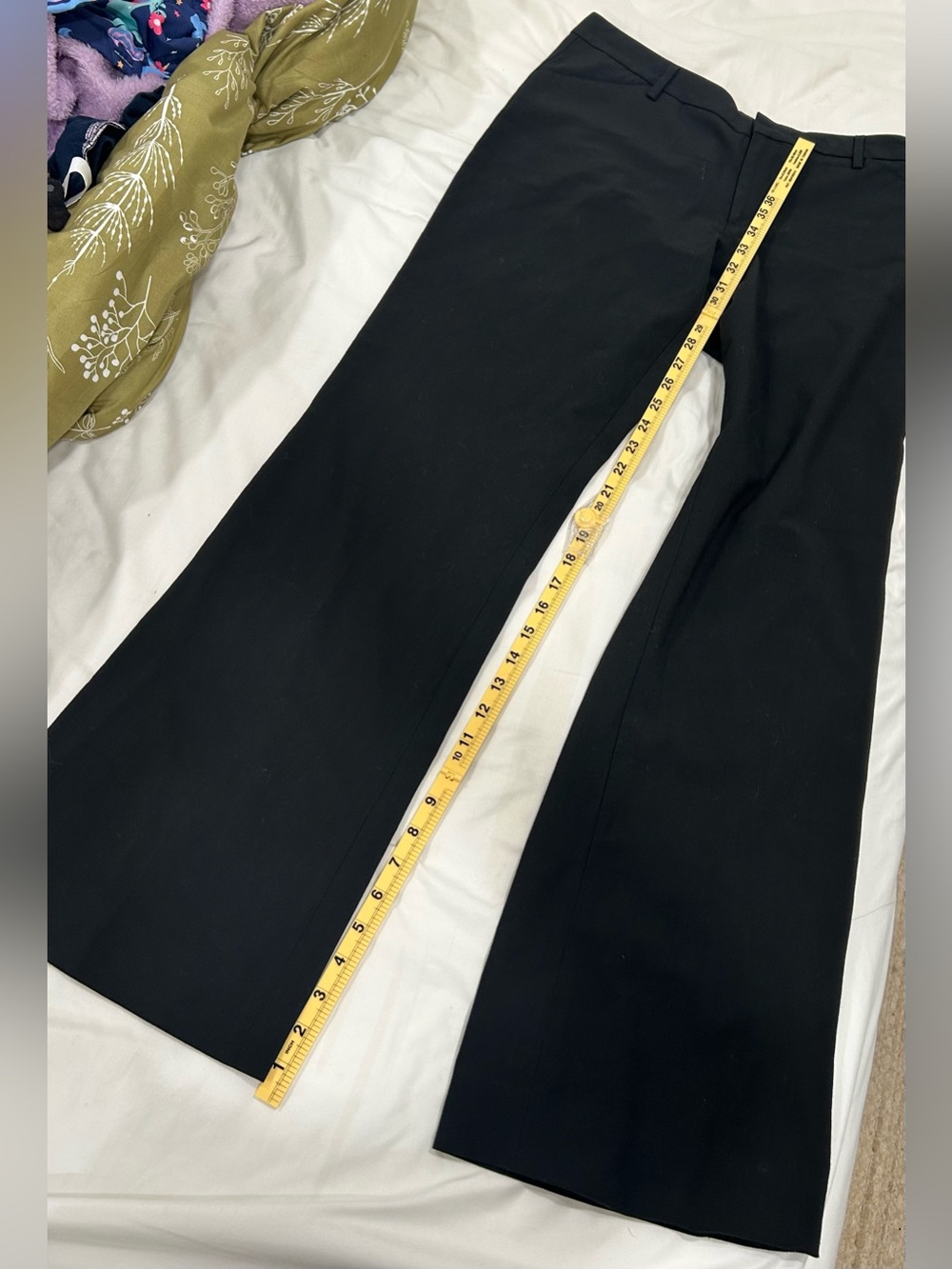 Gap Perfect Trouser Women’s Size 6R Black Stretch Dress Pants Wide Leg Career